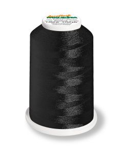 MADEIRA - Aeroflock 100 Miniking Bulk Overlock Thread - 1000m Spool Col. 8000 Black