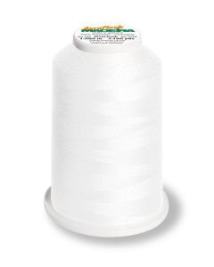 MADEIRA - Aeroflock 100 Miniking Bulk Overlock Thread - 1000m Spool Col. 8010 White