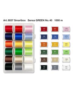 MADEIRA THREAD BOX - Sensa Green Smartbox- 18 x 1000 m / needles / color card