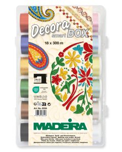 MADEIRA THREAD BOX - Smart BOX DECORA no.12  - 18 x 300 m / needles / color card