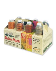 MADEIRA THREAD SET- Aeroquilt Value Pack - Multicolor, 8 cones x 3000 yd/2750 m