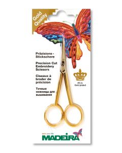 MADEIRA - Curved Embroidery Scissors 24ct. gold plated 9476