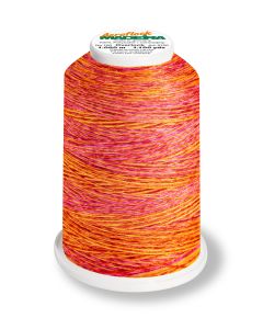 MADEIRA - Aeroflock 100 Miniking Bulk Overlock Thread Multicolor - 1000m Spool Col. 9506 Coral Fish