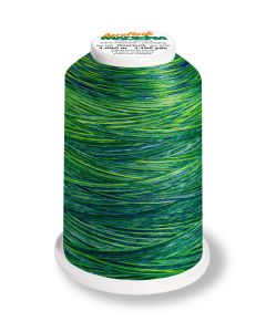 MADEIRA - Aeroflock 100 Miniking Bulk Overlock Thread Multicolor - 1000m Spool Col. 9509 Amazone