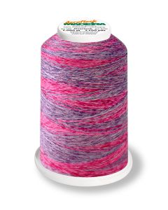 MADEIRA - Aeroflock 100 Miniking Bulk Overlock Thread Multicolor - 1000m Spool Col. 9513 Petunia