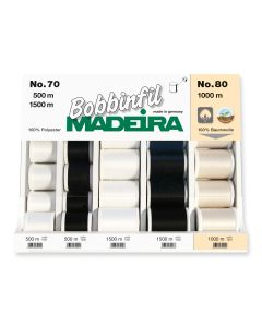 MADEIRA DISPLAY - Bobbinfil No. 70 and No. 80 -  25 Spools