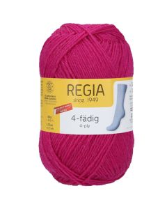 REGIA 4-Ply Solid Yarn 50g - Fuchsia