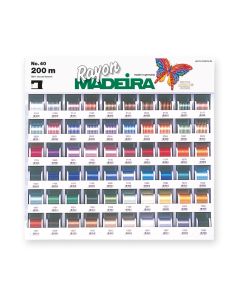 MADEIRA THREAD DISPLAY - Rayon 40 Basic Collection - 60 Colors x 200m
