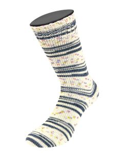 About Berlin Meilenweit 6-ply Cashmere  - Virgin Wool/Polyamide/Cashmere  - Grey / Speckles col.462 150g Skein by Lana Grossa