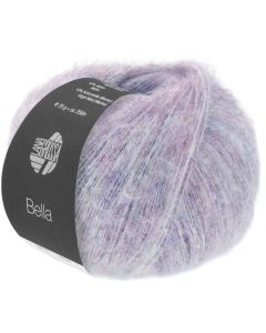 Bella Brushed plied cotton/baby alpaca blend yarn - 25g Col.04 Purple Green by Lana Grossa