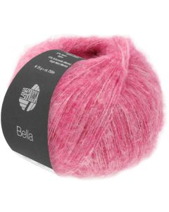 Bella Brushed plied cotton/baby alpaca blend yarn - 25g Col.05 Pink by Lana Grossa