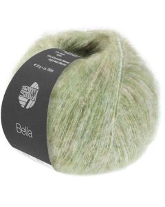 Bella Brushed plied cotton/baby alpaca blend yarn - 25g Col.09 Sage Green by Lana Grossa