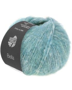 Bella Brushed plied cotton/baby alpaca blend yarn - 25g Col.10 Turquoise Blue Green by Lana Grossa