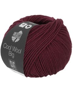 Cool Wool Big - Classic Merino Yarn - Bordeaux Col.1014 - 50g Skein by Lana Grossa