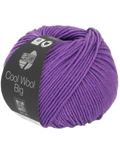 Cool Wool Big - Classic Merino Yarn - Violet Col. 1018 - 50g Skein by Lana Grossa