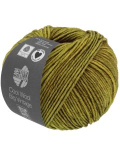 Cool Wool Big Vintage - Classic Merino Yarn - Green Col.161 - 50g Skein by Lana Grossa