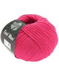 Cool Wool Superfine - Classic Merino Yarn - Raspberry Col. 2043- 50g Skein by Lana Grossa