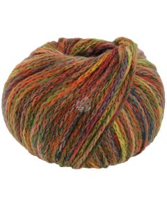 LANA GROSSA - Cool Merino Big Color - Rust/Olive/Green/Rose Col. 405 - 50g Skein