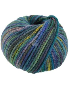 LANA GROSSA - Cool Merino Big Color - Jade/Petrol/Purple Col. 407 - 50g Skein