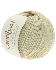 LANDLUST SOMMERSEIDE -Silk/Cotton Yarn - Natural Col. 02 - 50g Skein by Lana Grossa