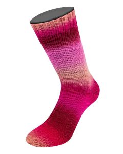 Meilenweit 100 Color Mix Soft- Col. 8054 - 100g Skein Non-Plied Sock Yarn by Lana Grossa