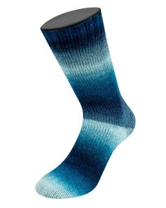 Meilenweit 100 Color Mix Soft- Col. 8055 - 100g Skein Non-Plied Sock Yarn by Lana Grossa