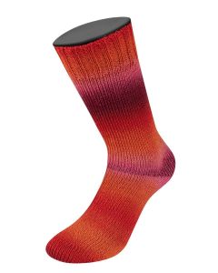 Meilenweit 100 Color Mix Soft- Col. 8059 - 100g Skein Non-Plied Sock Yarn by Lana Grossa
