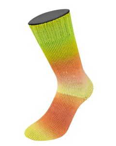Meilenweit 100 Color Mix Soft- Col. 8061 - 100g Skein Non-Plied Sock Yarn by Lana Grossa