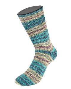 MEILENWEIT COTONE VEGANO ISOLA - Cotton Blend Sock Yarn 4-Ply Col.213 - 100g Skein  by Lana Grossa