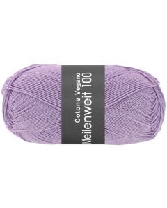 MEILENWEIT COTONE VEGANO - Cotton Blend Sock Yarn - Lilac Col.006 - 100g Skein  by Lana Grossa