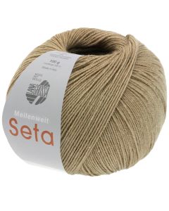 Meilenweit 100 Seta - Clay Beige Col. 32 - 100g Skein 4ply Sock Yarn by Lana Grossa