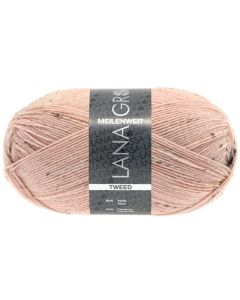 Meilenweit 4-ply Tweed - Virgin Wool/Polyamide- Rose col.149100g Skein by Lana Grossa