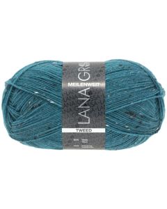 Meilenweit 4-ply Tweed - Virgin Wool/Polyamide- Petrol col.159 100g Skein by Lana Grossa