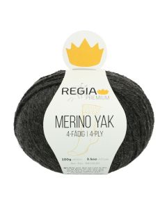 REGIA 4-Ply PREMIUM Merino Yak 100g - Charcoal