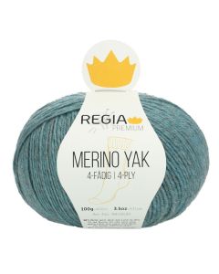 REGIA 4-Ply PREMIUM Merino Yak 100g - Mineral Blue