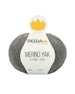 REGIA 4-Ply PREMIUM Merino Yak 100g - Pebble Grey