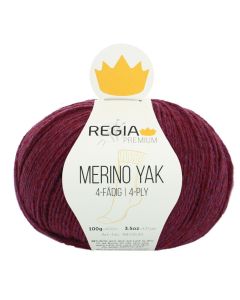 REGIA 4-Ply PREMIUM Merino Yak 100g - Plum