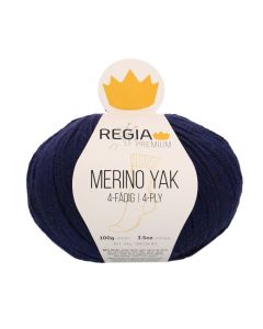 REGIA 4-Ply PREMIUM Merino Yak 100g - Royal Blue