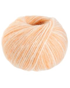 Natural Alpaca Pelo - Peach/White Col. 201 - 50g Skein by Lana Grossa