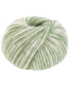 Natural Alpaca Pelo - Green/White Col. 205 - 50g Skein by Lana Grossa