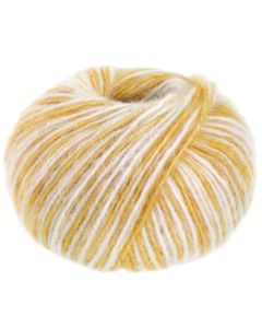 Natural Alpaca Pelo - Mustard Yellow/White Col. 206 - 50g Skein by Lana Grossa