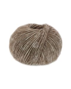 Natural Alpaca Pelo - Mottled Dark Brown Col. 008- 50g Skein by Lana Grossa