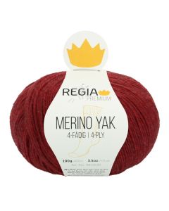 REGIA 4-Ply PREMIUM Merino Yak 100g - Raspberry Melange