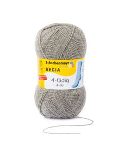 REGIA 4-Ply Solid Yarn 100g - Mottled Flannel