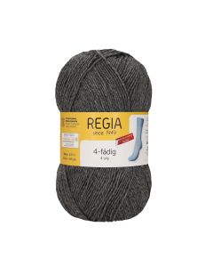 REGIA 4-Ply Solid Yarn 100g - Mottled Medium Gray