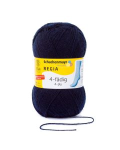 REGIA 4-Ply Solid Yarn 100g - Marine
