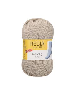 REGIA 4-Ply Solid Yarn 50g - Mottled Linen