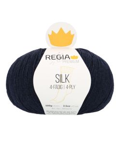 REGIA 4-Ply PREMIUM Silk 100g - Mottled Navy