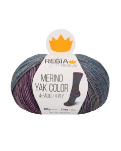 REGIA 4-Ply PREMIUM Merino Yak Color 100g -  Dragonfly col.8515