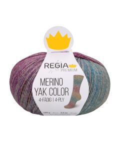 REGIA 4-Ply PREMIUM Merino Yak Color 100g -  Amethyst col.8514